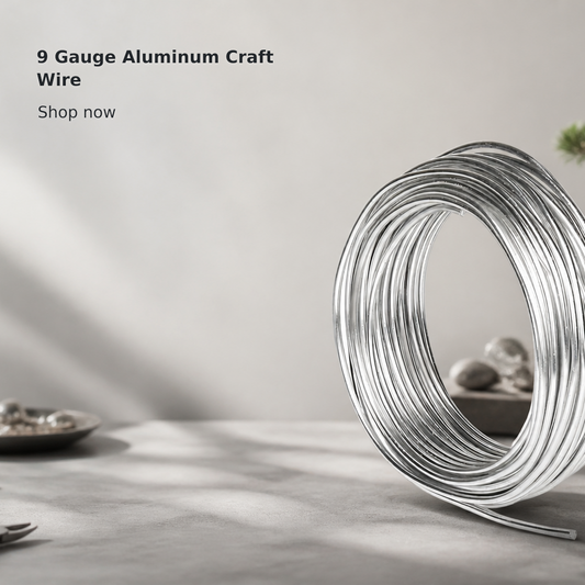 9-Gauge Aluminum Craft Wire – 3 mm × 50 Feet